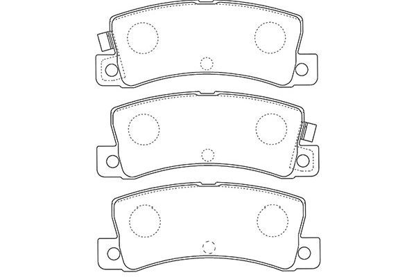 KAVO PARTS Комплект тормозных колодок, дисковый тормоз BP-9124